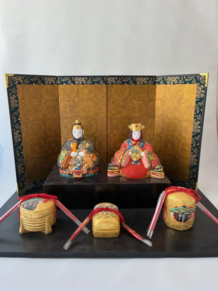 ぎゃらりぃ佳日🎎 令和8年10月17日 題名 佳日雛(小) 香合 貝桶 硯箱 貝桶